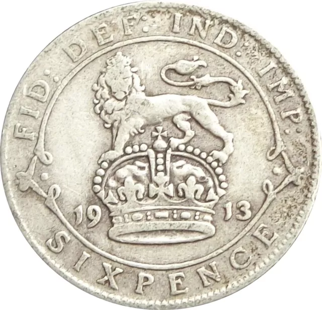 1911 To 1919 George V Lucky Silver Sixpences Choice Of Year / Date