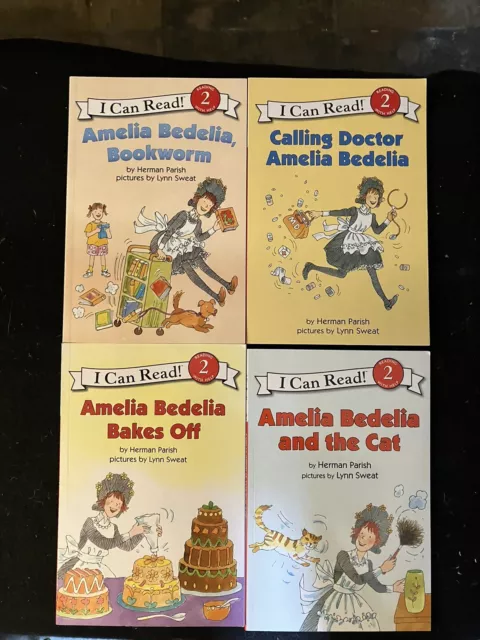 Lot of 4 Amelia Bedelia I Can Read! Books by Peggy Parish Herman Parish Level 2