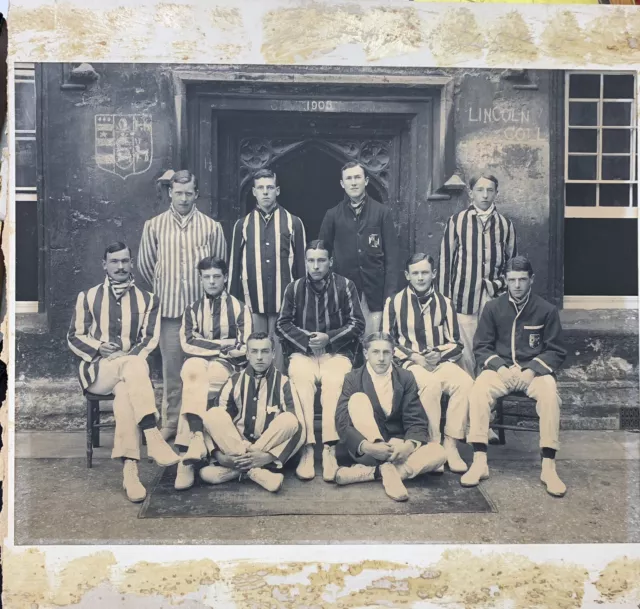 Antique Photograph  Lincoln College Oxford Rowing Team 1905