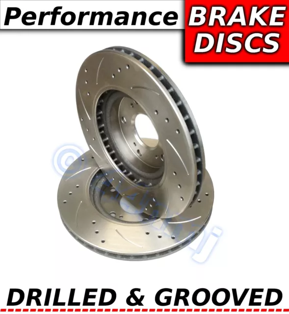 VW Golf MK5 2.0GT FSi 1/04-5/06 255mm Drilled & Grooved Sport REAR Brake Discs