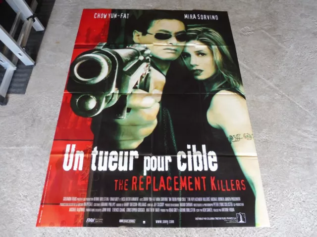 Ancienne Affiche Cinéma" Un Tueur Pour Cible " Etat Très Bon 160 X 120