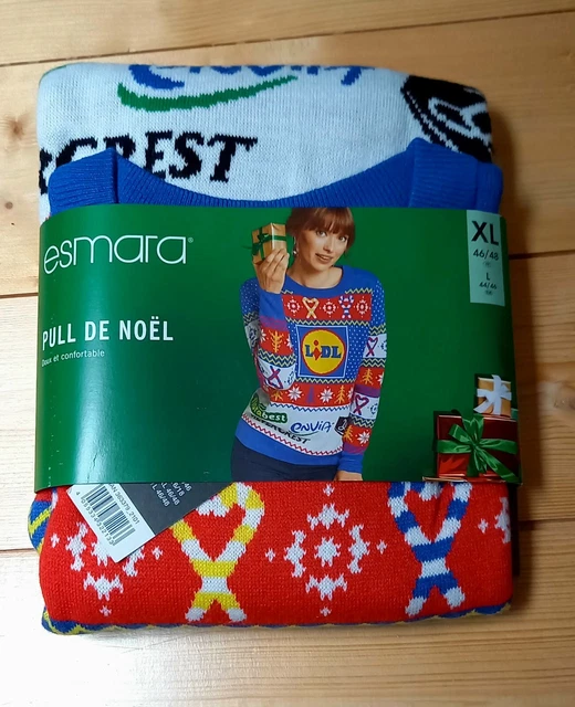 Pull De Noël LIDL Femme - Taille S, édition Limitée - Neuf Avec étiquette - Multicolore