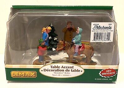 NEW Lemax Table Accent Reindeer Rides 83689 Village Collection Figurine