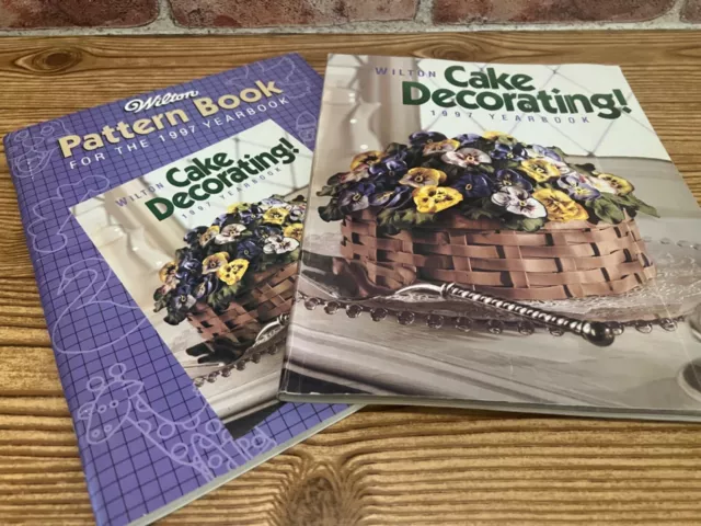 Wilton Cake Decorating Yearbooks 1997 and 1997 Pattern Book