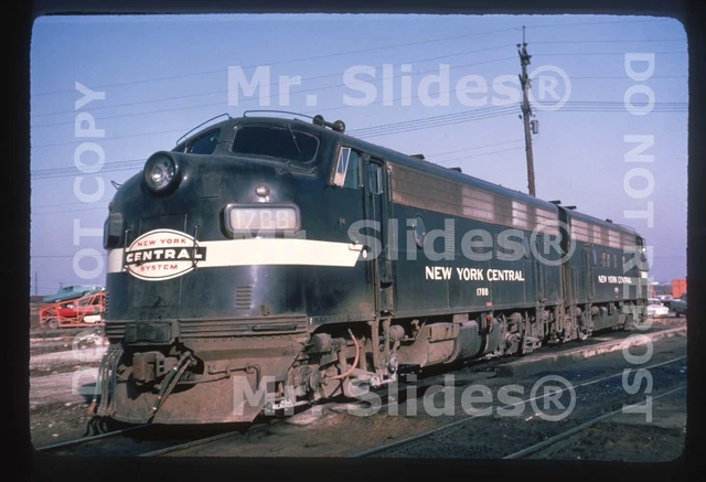 Duplicate Slide NYC New York Central Cigar Band Paint F7A 1788 & F7A In 1966