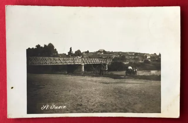 Militär Foto AK Saint Juvin in Frankreich 1. WK 1916 Brücke mit Typen  ( 105222