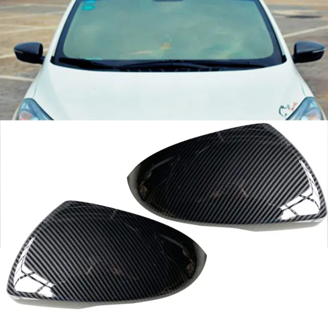 2xABS Carbon Fiber Side Door Rearview Mirror Cover Ft For Kia K5 Optima 16-19 zy