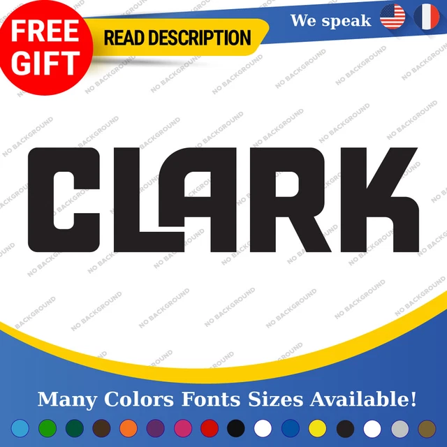 Clark Series Forklift Lift Machinery Stacker Tractor ElectricVINYL DECAL STICKER