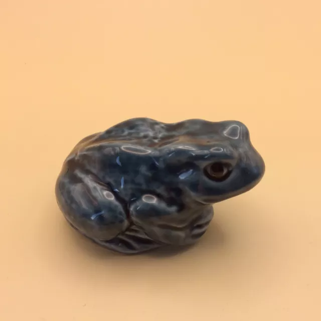 Poole Pottery Ceramic Frog in Teal Glaze