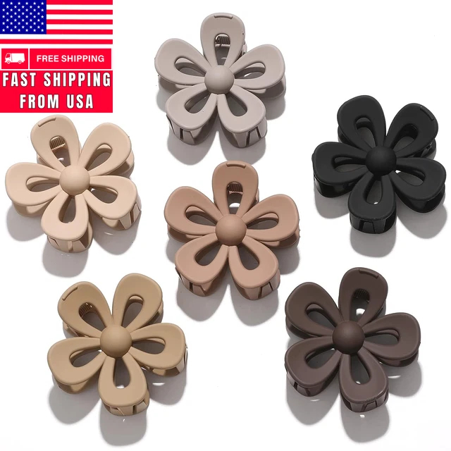 Flower Hair Clips for Women Girls, Cute Medium Hair Claw Clips, Daisy Hair Stuff