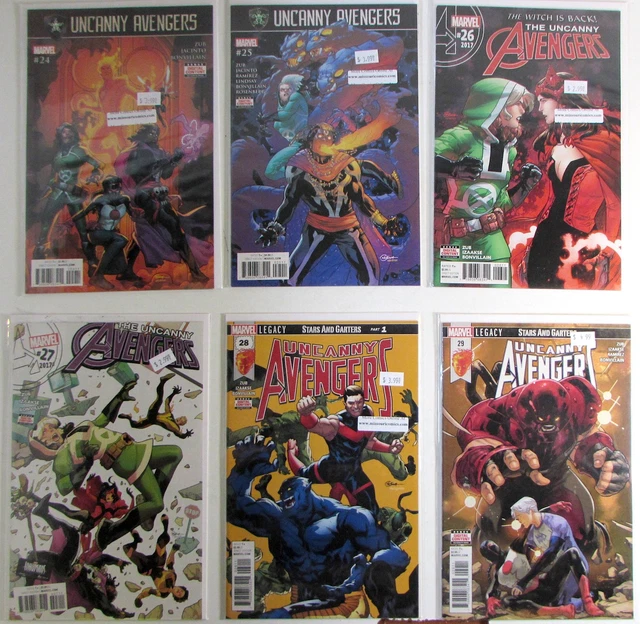 Uncanny Avengers Lot of 6 #24,25,26,27,28,29 Marvel (2017) 3rd Series Comics