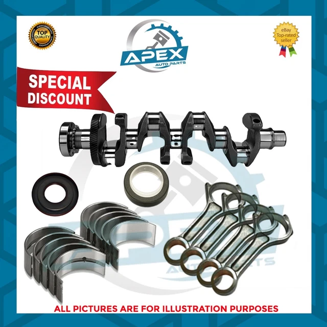 LAND ROVER JAGUAR Xe Forgé Vilebrequin Avec Moteur Rebuild Kit 204DTD 2 ...