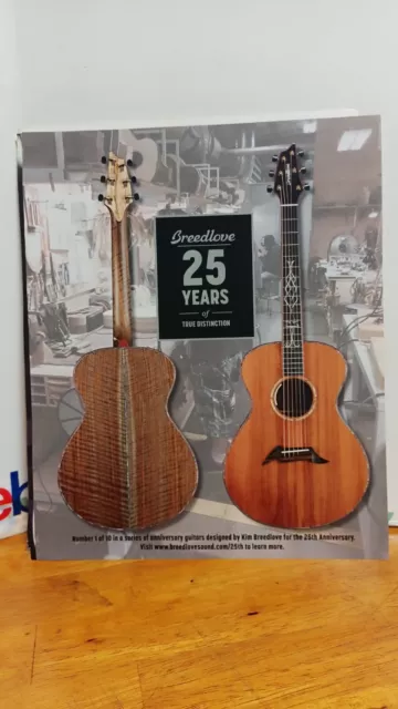 Breedlove Guitars 25 Years  Guitar Print Ad 11 X 8.5  B3