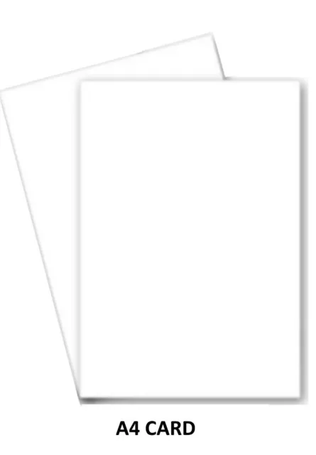 A4 A3 WHITE CARD SMOOTH CRAFT PAPER PRINTER THICK MEDIUM THIN REAM GSM  CARDBOARD