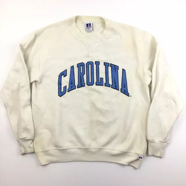 VTG 80S NORTH Carolina Mens Sweatshirt Script Logo UNC Tar Heels USA ...