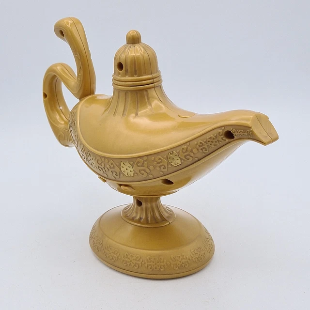 DISNEY &ALADDIN& WILL Smith Talking Magic Genie Lamp Gold Toy Jakks