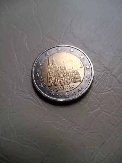 2 Euro Allemagne 2011 Commémorative Cathédrale De Cologne (Atelier J)