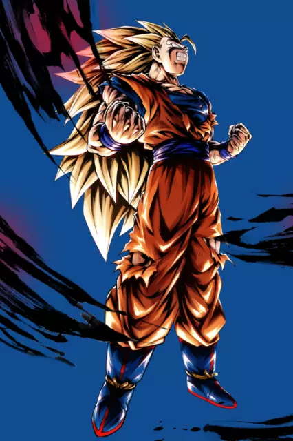 Dragon Ball GT Poster Goku SSJ4 on a rock with GT Logo 12inx18in Free  Shipping