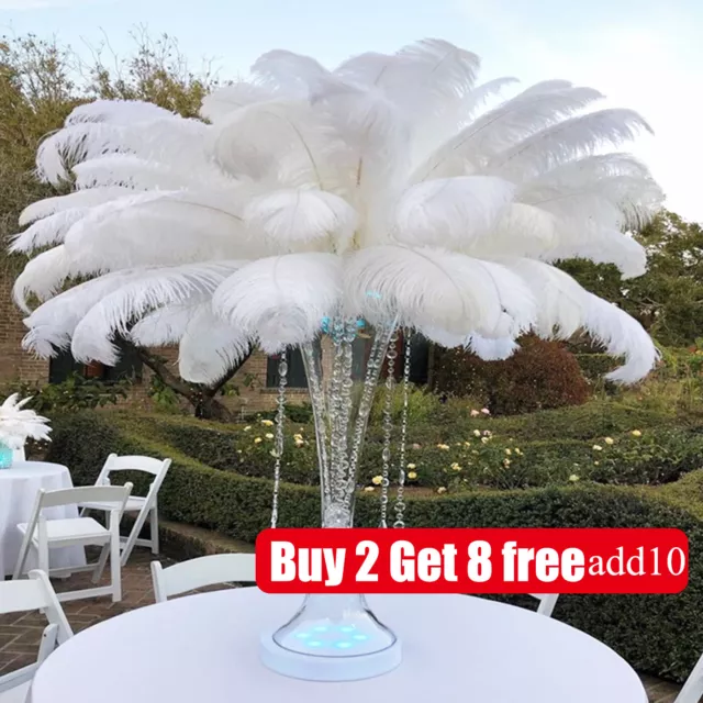 Large Ostrich Feathers Christmas Party Decor Xmas Tree Plume Craft(buy 2 get 8)