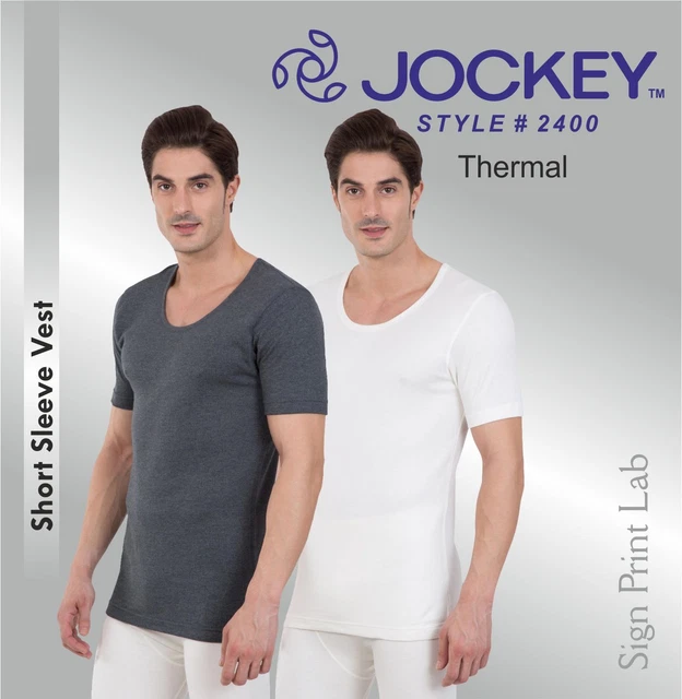 JOCKEY MENS Thermal Vest Round Neck Solid Style2400 Super combed