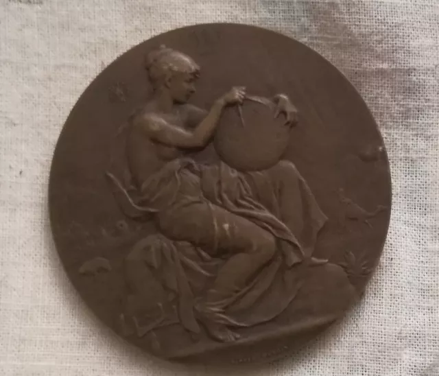 Médaille Bronze, signée Alphée Dubois : " Touring-Club de France"
