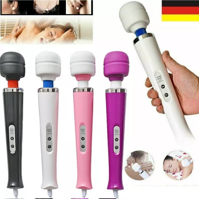 Magic Wand Massagestab Massager Massagegerät Wasserdicht Vibrator Stark EU Plug