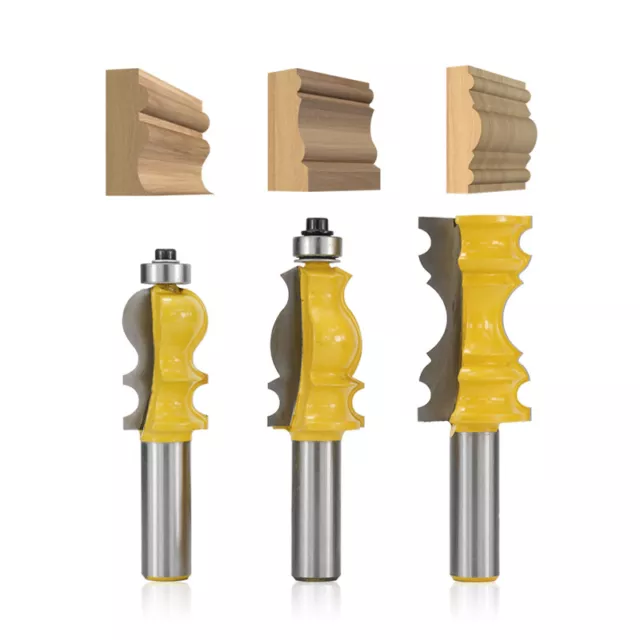 1x 1/2 Inch Shank Architectural Molding Router Bit Wood Crown Molding Router Bit