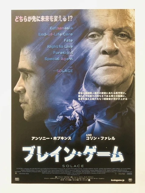 Solace Anthony Hopkins Colin Farrell Movie Flyer JAPAN Mini Poster CHIRASHI