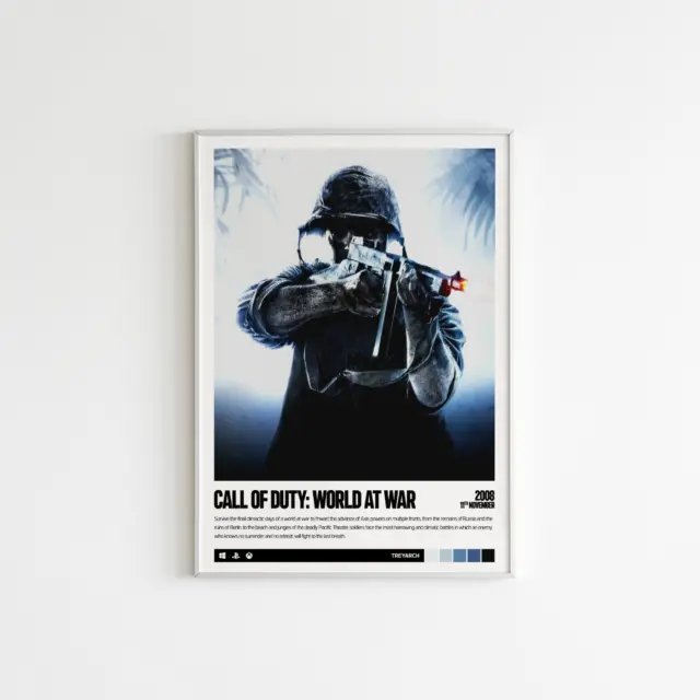 Call of Duty: World at War (2008) Video Game Art Poster / Print
