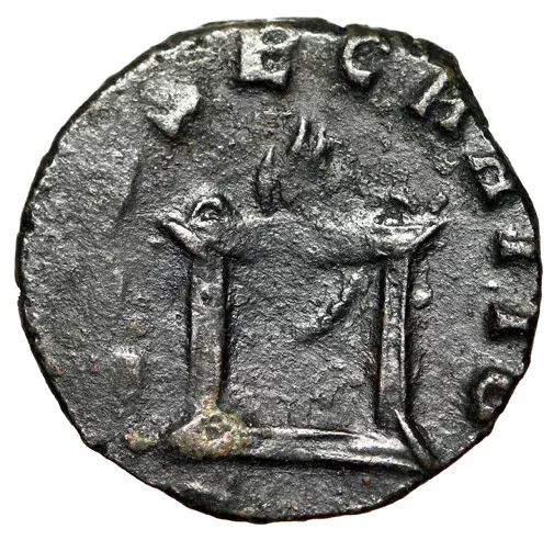 GOOD EMPEROR Claudius II Gothicus Roman Coin w COA Death Altar CERTIFIED GENUINE