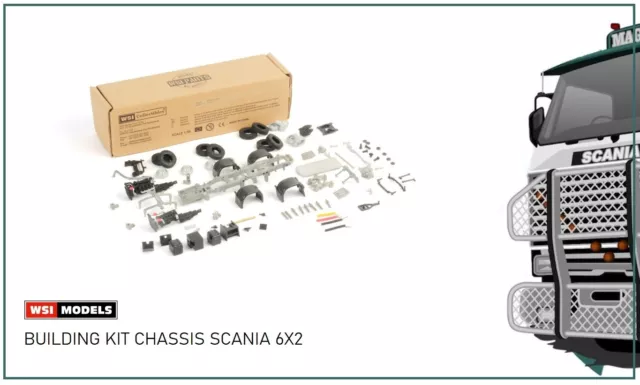 WSI Models | 10-1017 BUILDING KIT CHASSIS SCANIA 6X2 Ideal Code 3 Chassis