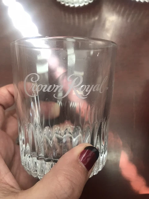Set of 4 Crown Royal Low Ball Whiskey Rocks Glass Tumblers