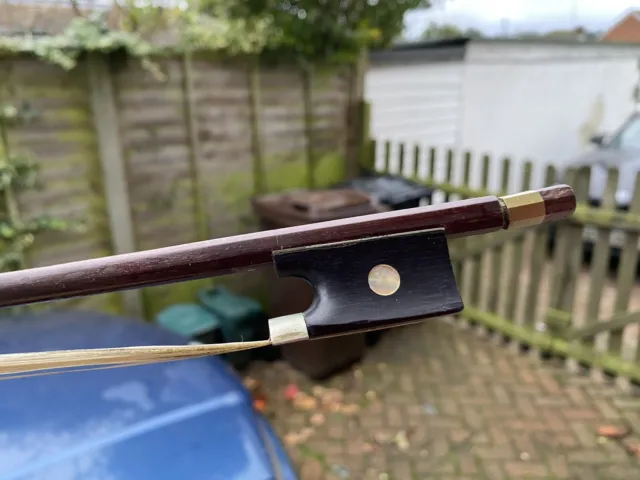 Silver mounted 4/4 violin bow