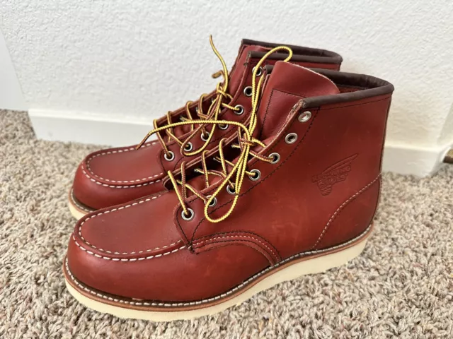 Red Wing Modified 8864 Waterproof Oro Russet Moc Toe Boots Size 10.5D
