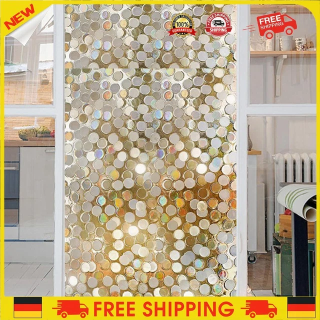 ❥ 45 x 100 cm PVC opaco pellicola vetro per finestra autoadesiva opaca A
