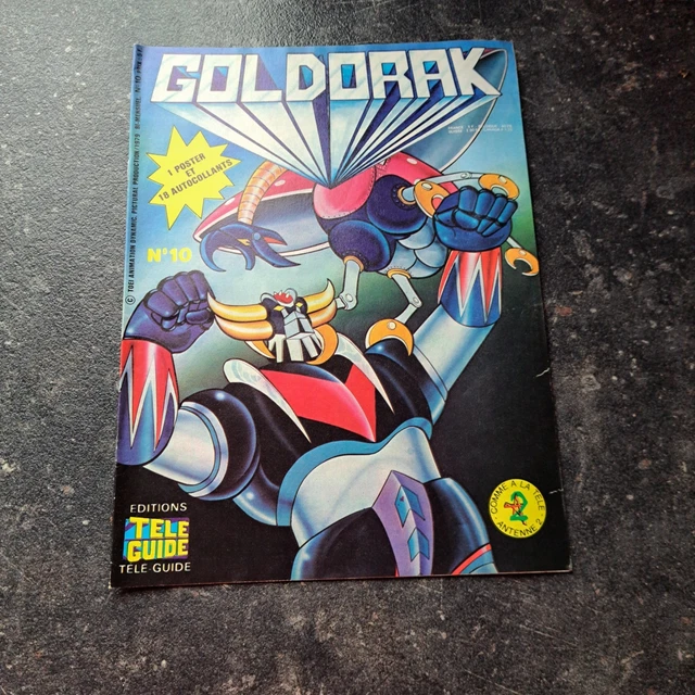 AUTOCOLLANT STICKER GOLDORAK de 1978 Editions Télé Guide, Vendu à l'unité