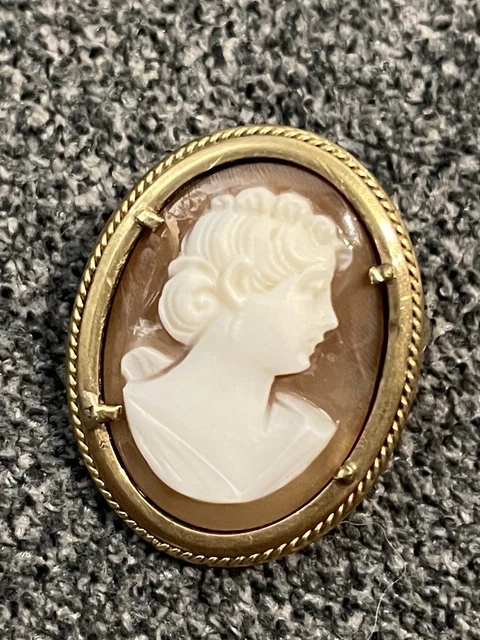 Broche ancienne Camée - plaque or