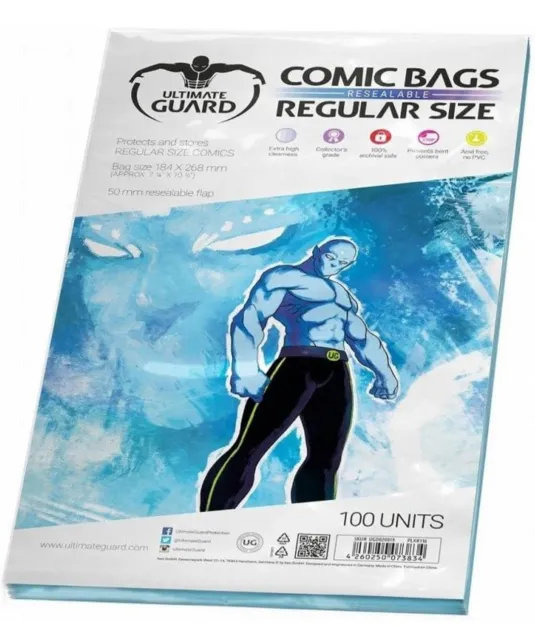 Ultimate Guard - Comic 100 Bags Resealable Regular Size