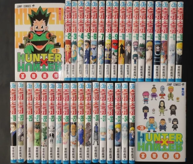 Hunter x Hunter Vol.1-36 Latest complete Full Set comic manga JPN no English