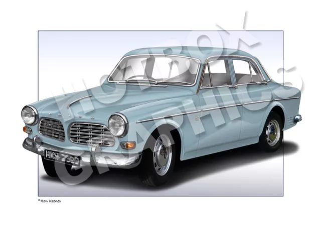 Volvo Amazon Print - Personalised Illustration Of Your Car