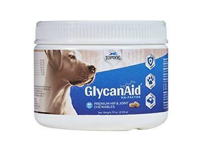 TopDog Health GlycanAid-HA Advanced Joint Supplement for Dogs (60 Chewable