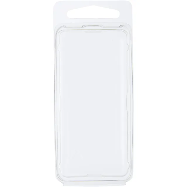 Clear Plastic Clamshell Storage Container, 3.1875"H x 1.3125"W x 0.75"D, 25 Pack