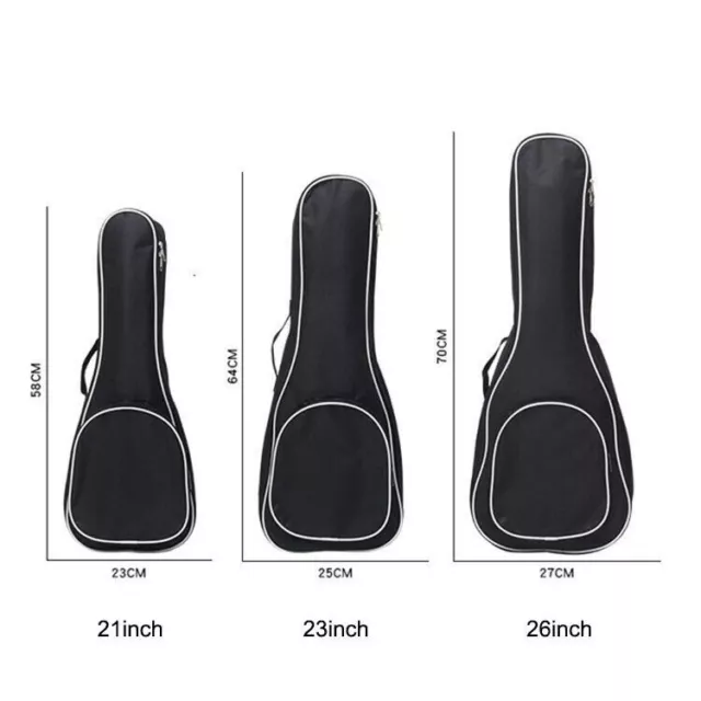 Electric Guitar Ukuleles Case Premium Padded Gig Bag Soft Bag Thick Padding Bags 2