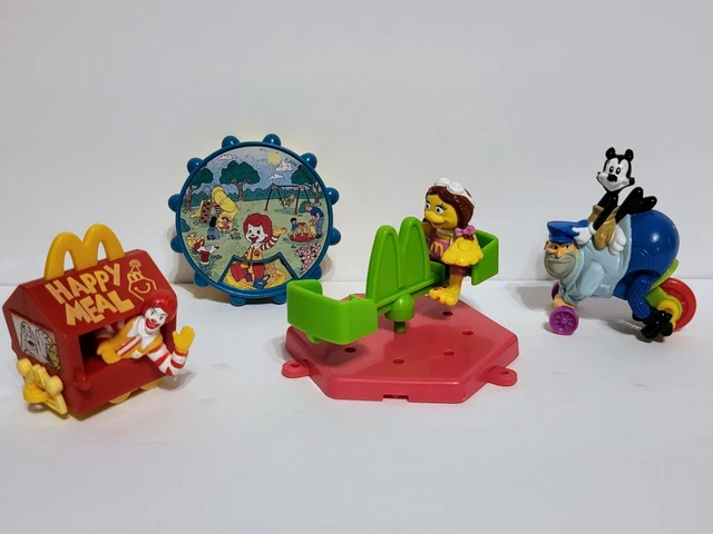 LOT of 4 VTG 90s McDonalds Happy Meal Toys Figure Animaniacs Yacko Birdie Ronald