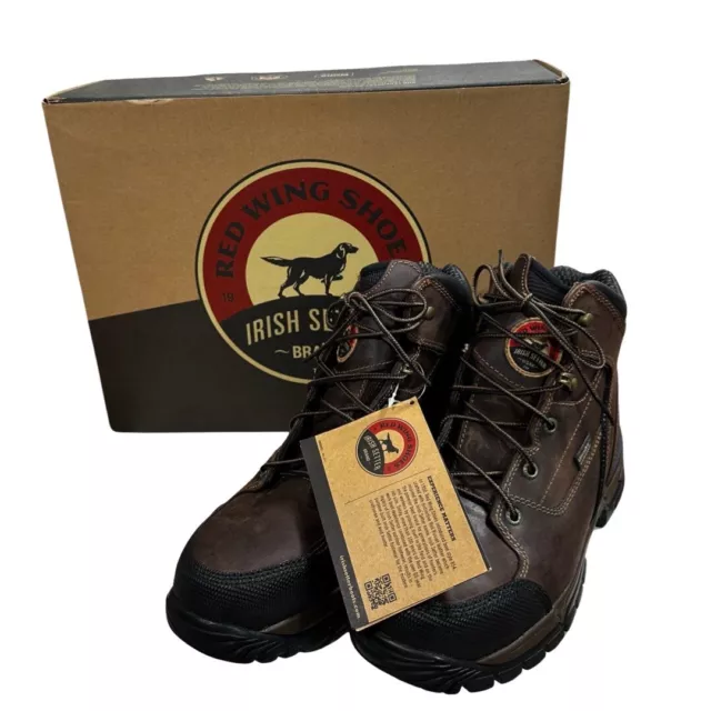 Red Wing Irish Setter Womens Two Harbors Waterproof Work Boots Steel Toe 6" $240