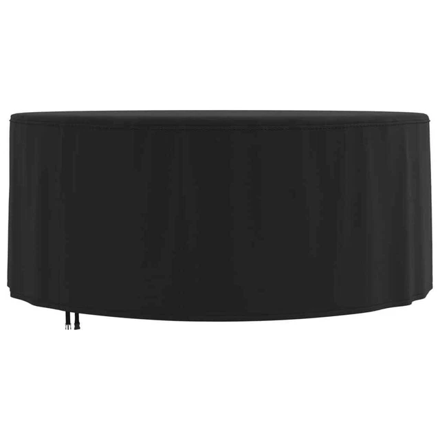 Housse de salon de jardin rond noir Ø 128x71 cm oxford 420D vidaXL