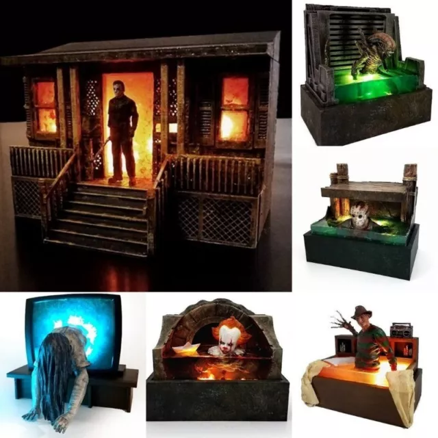 NEW 3D Resin Figure Michael Myers Statue Halloween decoration Light up Toys