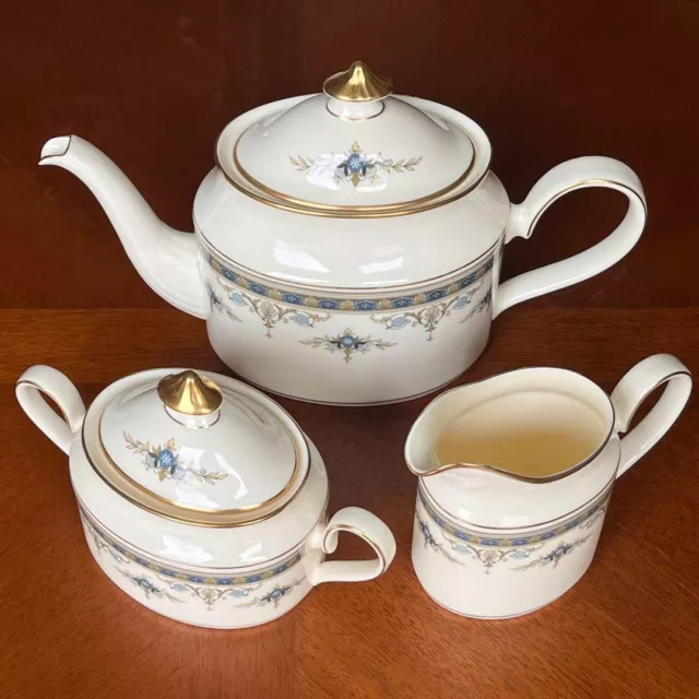 MINTON GRASMERE Teapot Tea Pot Creamer Sugar Bowl Set