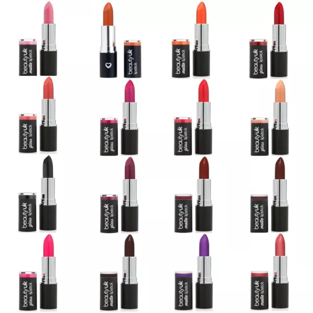 Beauty Uk Lasting Finish Lipstick, Smooth + Creamy, 5g *CHOOSE YOUR SHADE*Makeup