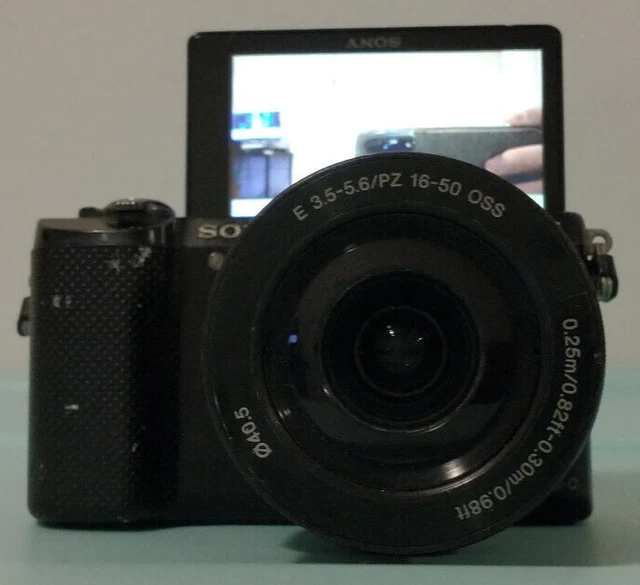 SONY A5000 20.1MP Wifi NFC APSC Camera, 1650mm lens, 32GB SD, battery